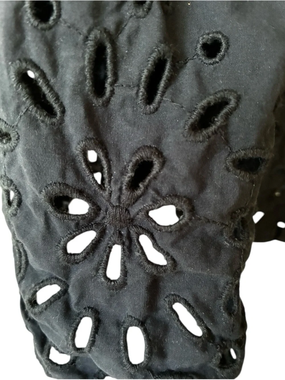 Hollister Navy Blue Eyelet Embroidery Dress - Picture 4 of 8